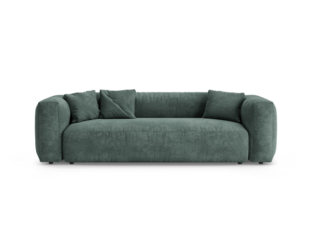 3-Sitzer Sofa mit Schlaffunktion Martina in Petrol-Vogue präsentiert im Onlineshop von KAQTU Design AG. Bettsofa ist von Micadoni
