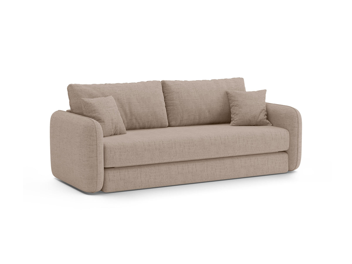 3-Sitzer Sofa mit Schlaffunktion Dormi in Cappuccino-Moly präsentiert im Onlineshop von KAQTU Design AG. Bettsofa ist von Micadoni