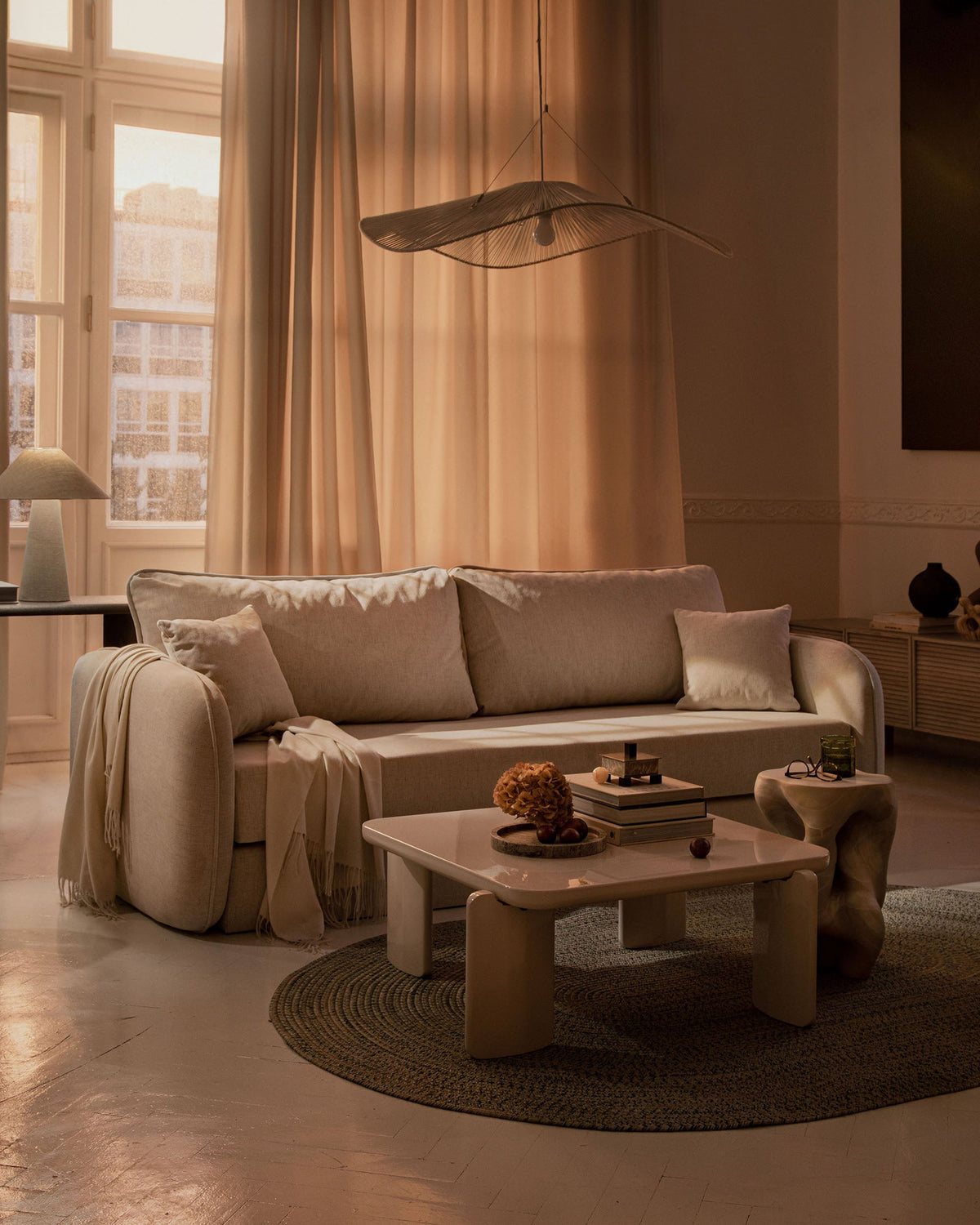 3-Sitzer Sofa mit Schlaffunktion Dormi in Brick-Moly präsentiert im Onlineshop von KAQTU Design AG. Bettsofa ist von Micadoni