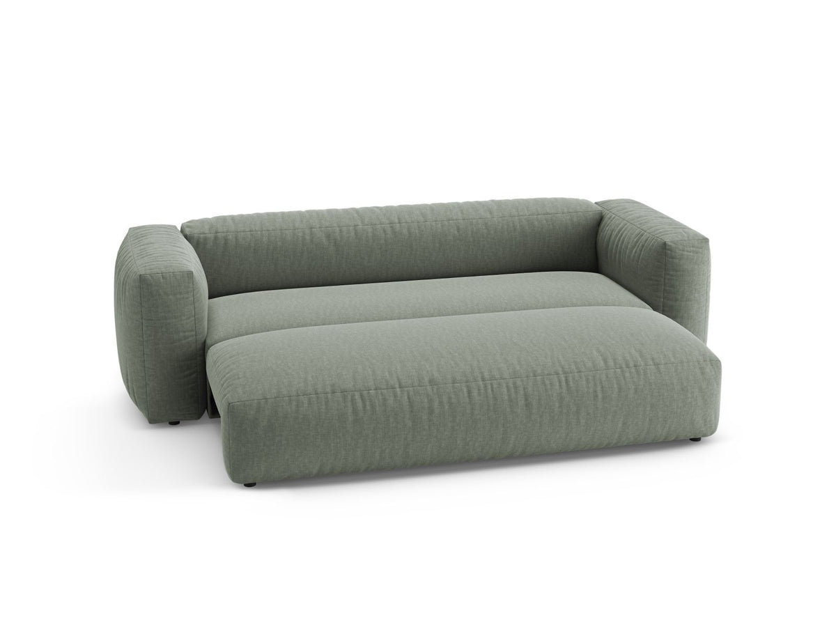 3-Sitzer Sofa mit Schlaffunktion Martina in Moss Green-Boston präsentiert im Onlineshop von KAQTU Design AG. Bettsofa ist von Micadoni