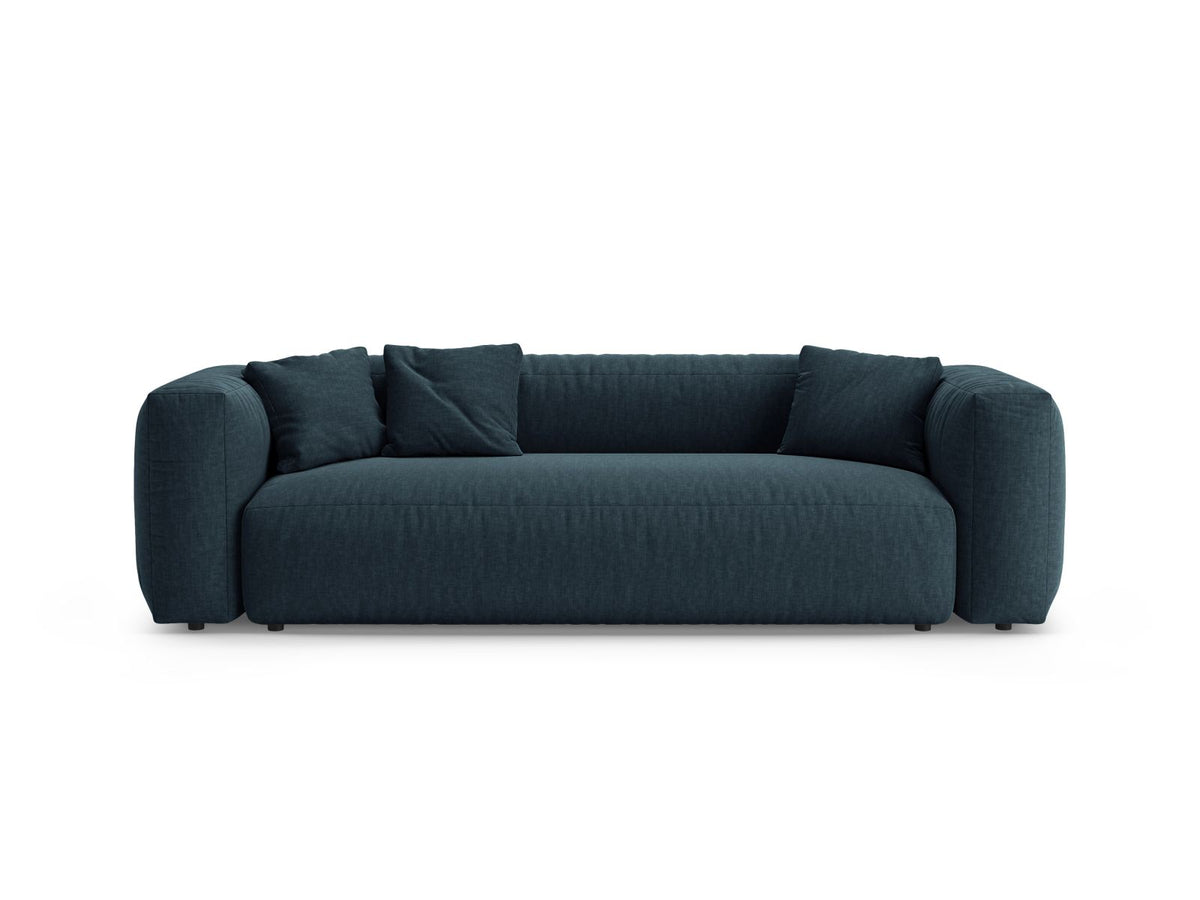 3-Sitzer Sofa mit Schlaffunktion Martina in Blue Jeans-Boston präsentiert im Onlineshop von KAQTU Design AG. Bettsofa ist von Micadoni