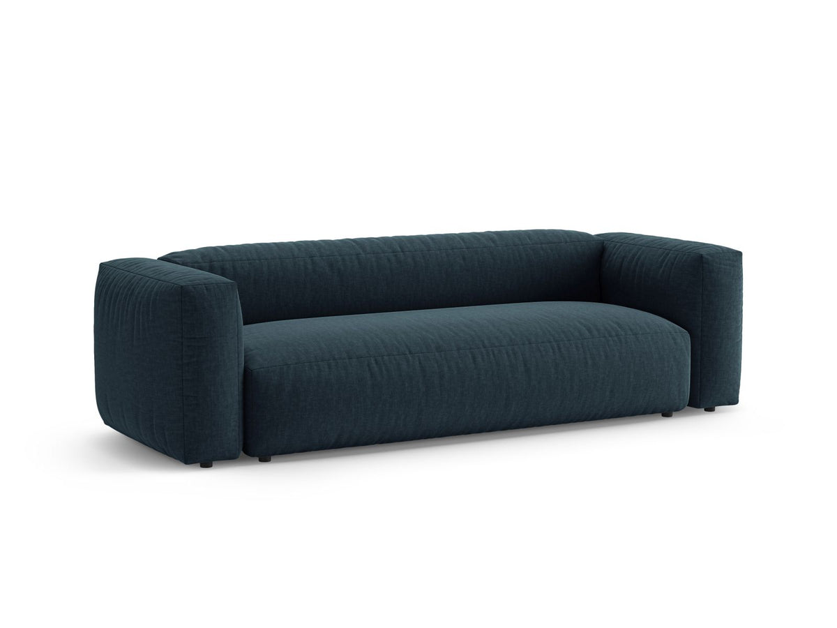 3-Sitzer Sofa mit Schlaffunktion Martina in Blue Jeans-Boston präsentiert im Onlineshop von KAQTU Design AG. Bettsofa ist von Micadoni