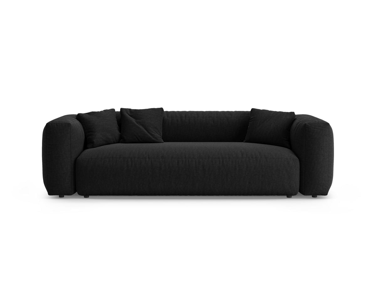 3-Sitzer Sofa mit Schlaffunktion Martina in Black-Boston präsentiert im Onlineshop von KAQTU Design AG. Bettsofa ist von Micadoni