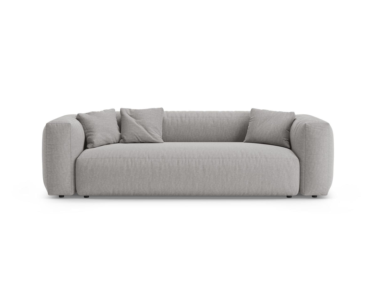 3-Sitzer Sofa mit Schlaffunktion Martina in Light Grey-Boston präsentiert im Onlineshop von KAQTU Design AG. Bettsofa ist von Micadoni