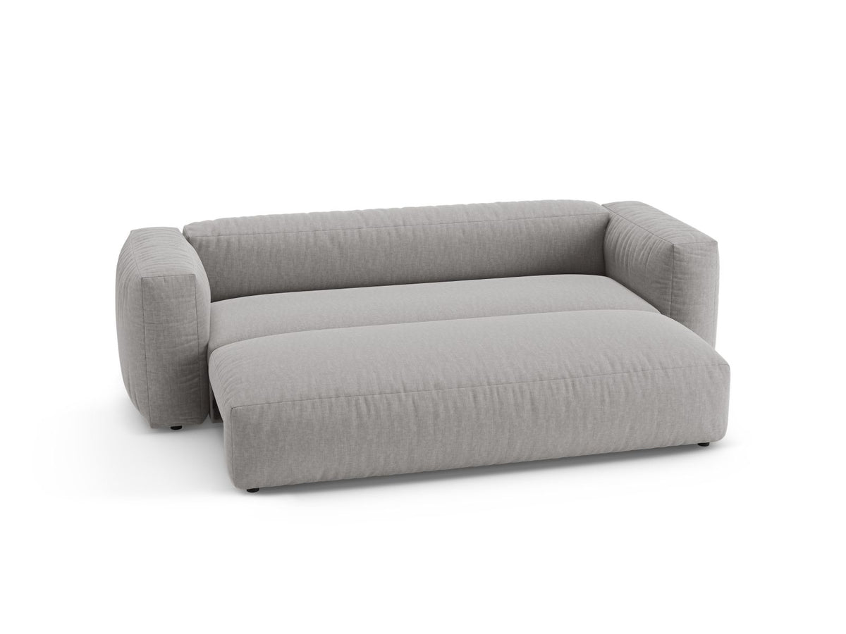 3-Sitzer Sofa mit Schlaffunktion Martina in Light Grey-Boston präsentiert im Onlineshop von KAQTU Design AG. Bettsofa ist von Micadoni
