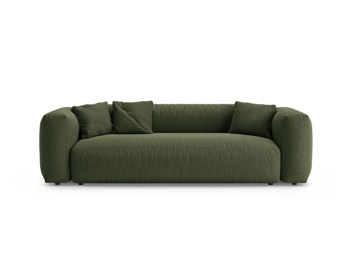 3-Sitzer Sofa mit Schlaffunktion Martina in Green-Boston präsentiert im Onlineshop von KAQTU Design AG. Bettsofa ist von Micadoni