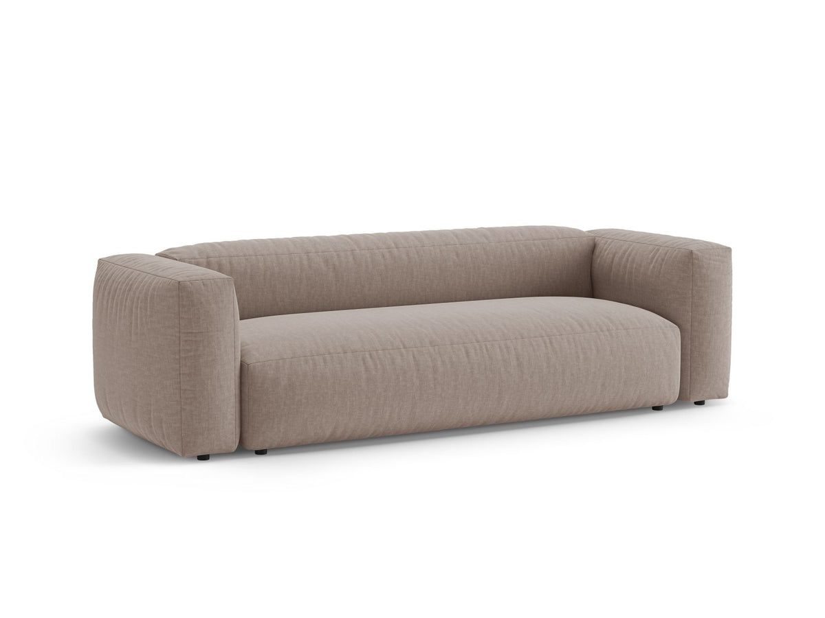 3-Sitzer Sofa mit Schlaffunktion Martina in Dark Beige-Boston präsentiert im Onlineshop von KAQTU Design AG. Bettsofa ist von Micadoni
