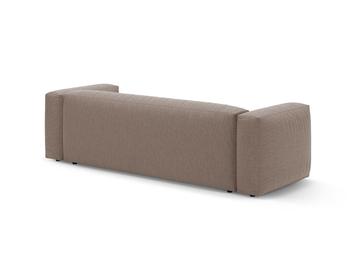 3-Sitzer Sofa mit Schlaffunktion Martina in Dark Beige-Boston präsentiert im Onlineshop von KAQTU Design AG. Bettsofa ist von Micadoni