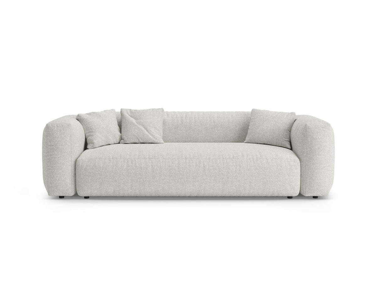3-Sitzer Sofa mit Schlaffunktion Martina in Grey Beige Melange-Monet präsentiert im Onlineshop von KAQTU Design AG. Bettsofa ist von Micadoni