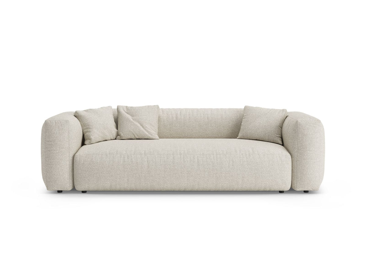 3-Sitzer Sofa mit Schlaffunktion Martina in Beige-Monet präsentiert im Onlineshop von KAQTU Design AG. Bettsofa ist von Micadoni