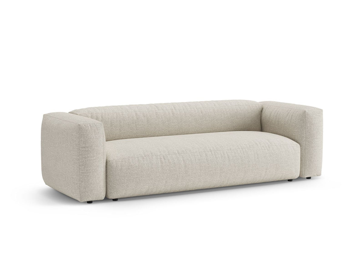 3-Sitzer Sofa mit Schlaffunktion Martina in Beige-Monet präsentiert im Onlineshop von KAQTU Design AG. Bettsofa ist von Micadoni