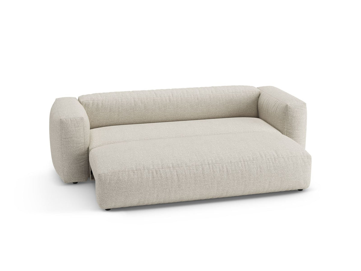 3-Sitzer Sofa mit Schlaffunktion Martina in Beige-Monet präsentiert im Onlineshop von KAQTU Design AG. Bettsofa ist von Micadoni