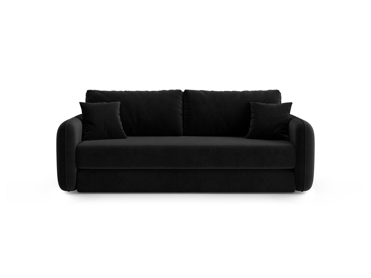 3-Sitzer Sofa mit Schlaffunktion Dormi in Black-Salvador präsentiert im Onlineshop von KAQTU Design AG. Bettsofa ist von Micadoni