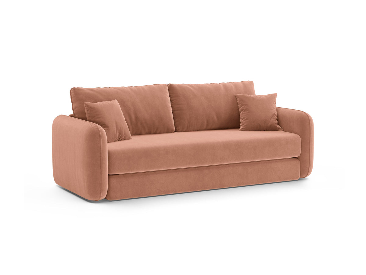 3-Sitzer Sofa mit Schlaffunktion Dormi in Pink-Salvador präsentiert im Onlineshop von KAQTU Design AG. Bettsofa ist von Micadoni