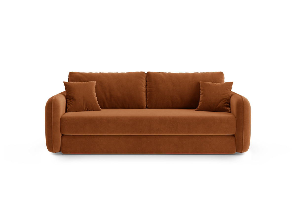 3-Sitzer Sofa mit Schlaffunktion Dormi in Terracotta-Salvador präsentiert im Onlineshop von KAQTU Design AG. Bettsofa ist von Micadoni