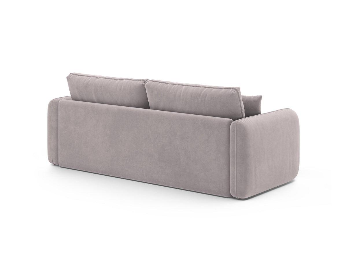 3-Sitzer Sofa mit Schlaffunktion Dormi in Light Grey-Salvador präsentiert im Onlineshop von KAQTU Design AG. Bettsofa ist von Micadoni