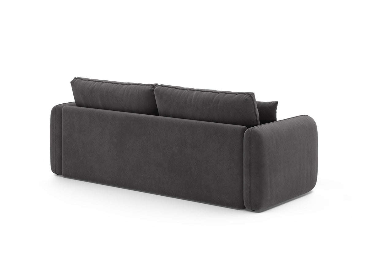 3-Sitzer Sofa mit Schlaffunktion Dormi in Dark Grey-Salvador präsentiert im Onlineshop von KAQTU Design AG. Bettsofa ist von Micadoni