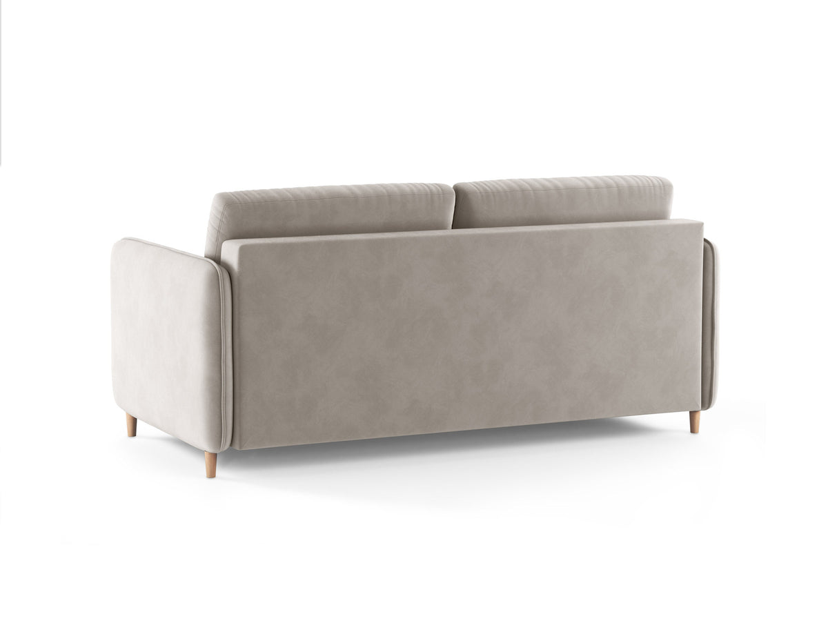 3-Sitzer Sofa mit Schlaffunktion Simo in Beige-Salvador präsentiert im Onlineshop von KAQTU Design AG. Bettsofa ist von Micadoni