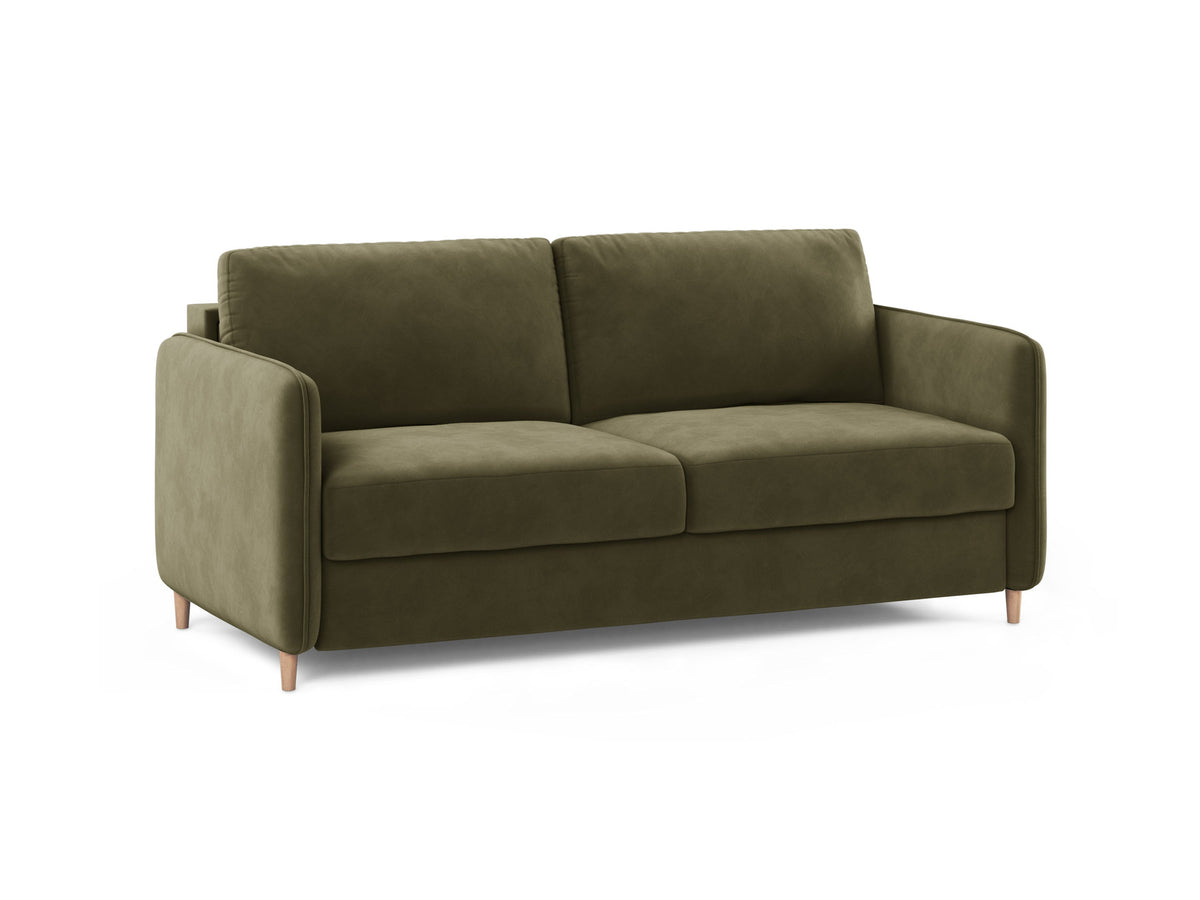 3-Sitzer Sofa mit Schlaffunktion Simo in Green-Salvador präsentiert im Onlineshop von KAQTU Design AG. Bettsofa ist von Micadoni