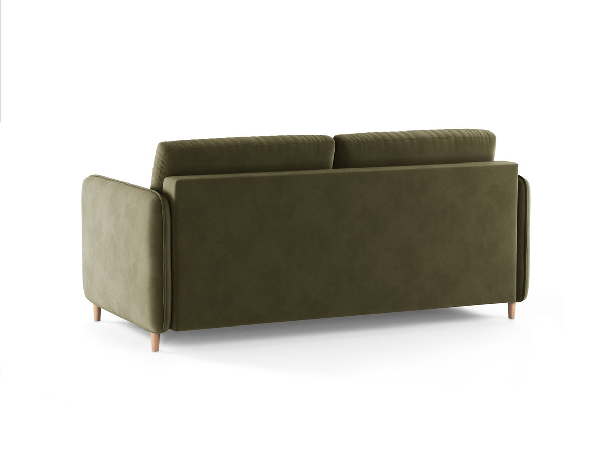 3-Sitzer Sofa mit Schlaffunktion Simo in Green-Salvador präsentiert im Onlineshop von KAQTU Design AG. Bettsofa ist von Micadoni