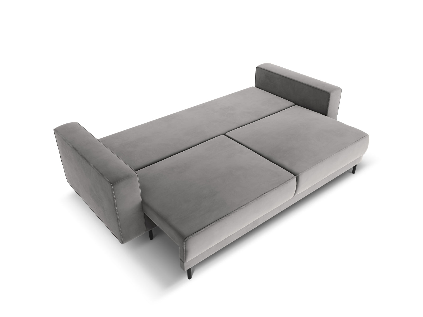 Erleben Sie das stilvolle Caro Velour Sofa von Micadoni – ein 3-Sitzer mit cleverer Schlaffunktion und nützlichem Stauraum für Ihr modernes Zuhause.