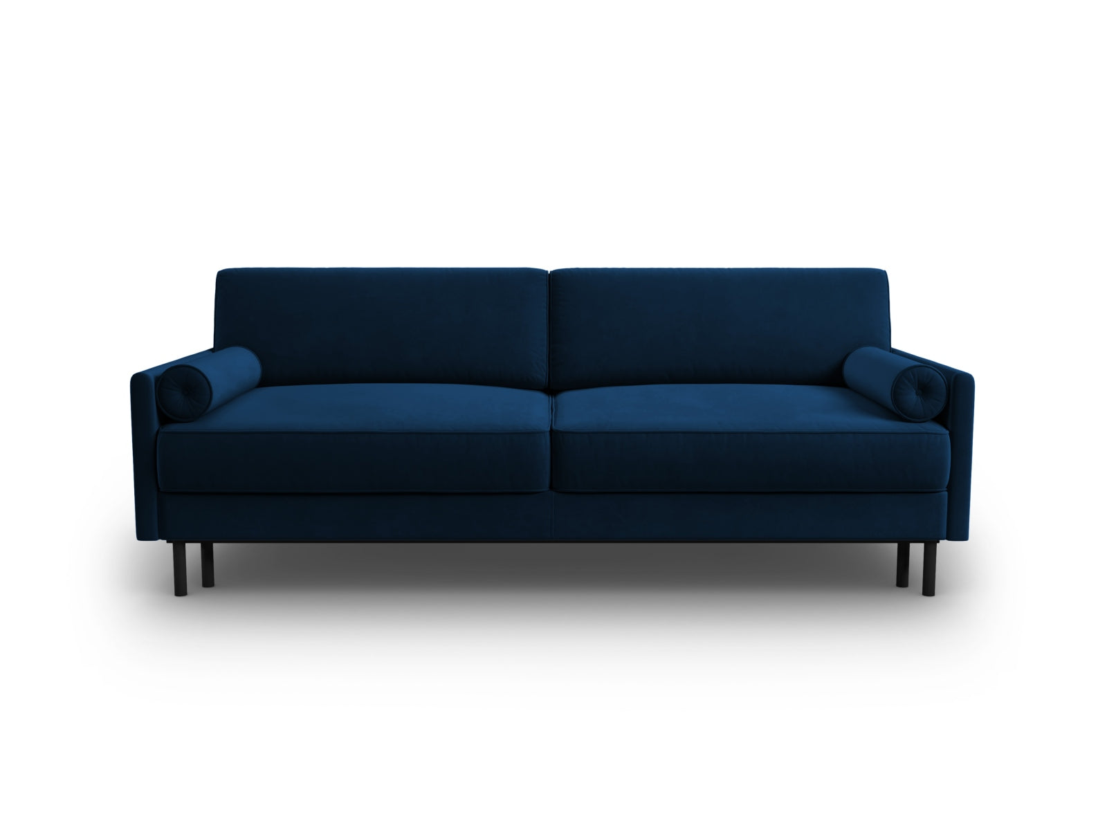 Scott Velour Sofa mit Schlaffunktion und Stauraum 3 Sitzer in Royal Blue-Bluvel präsentiert im Onlineshop von KAQTU Design AG. Bettsofa ist von Micadoni