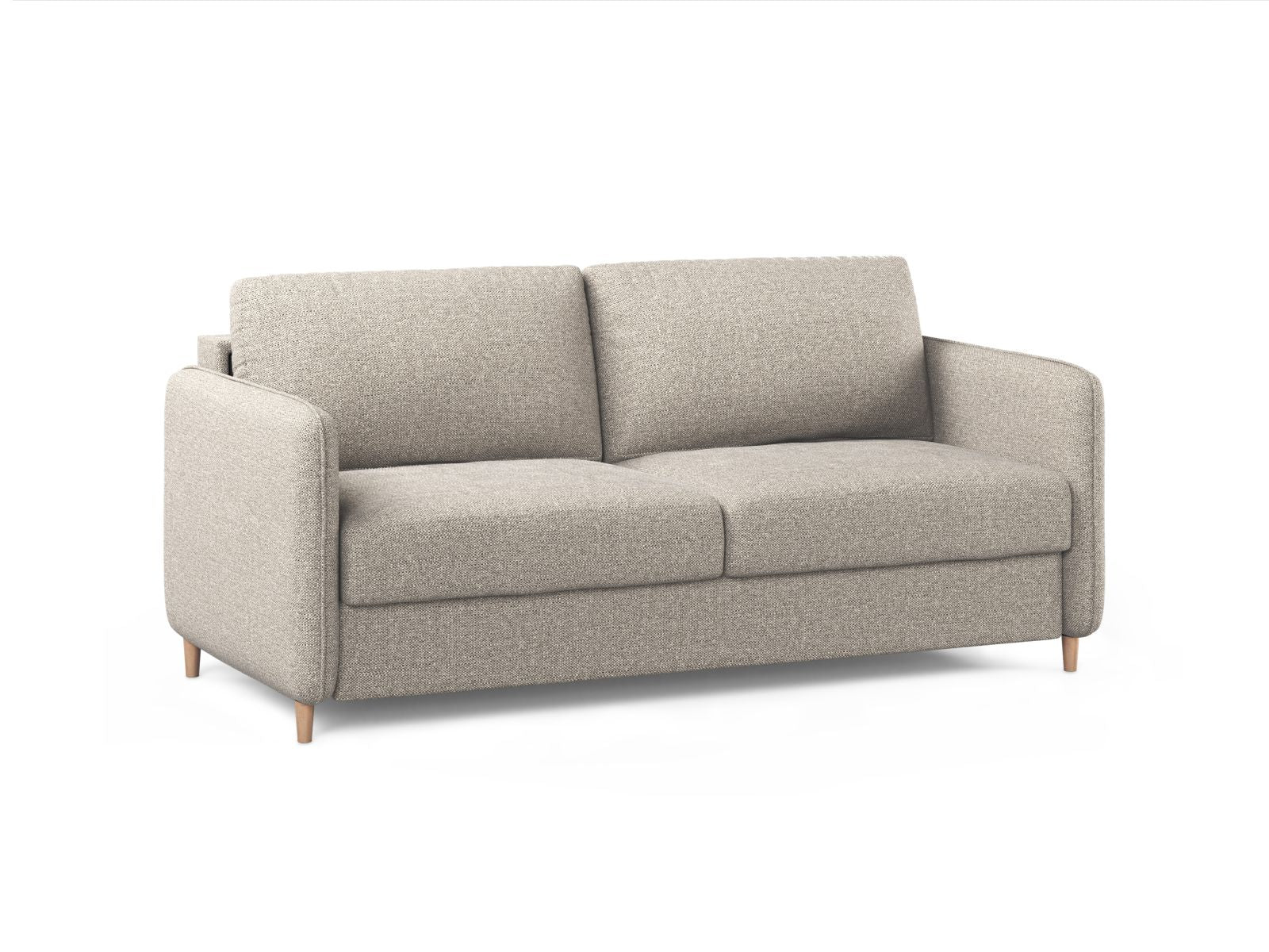 Elegantes 3-Sitzer Sofa Simo in Sand-Babel, ideal für Wohnräume und als Schlafgelegenheit, von Micadoni.