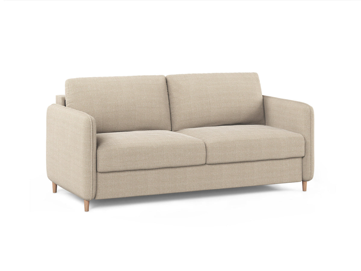 3-Sitzer Sofa mit Schlaffunktion Simo in Beige-Babel präsentiert im Onlineshop von KAQTU Design AG. Bettsofa ist von Micadoni