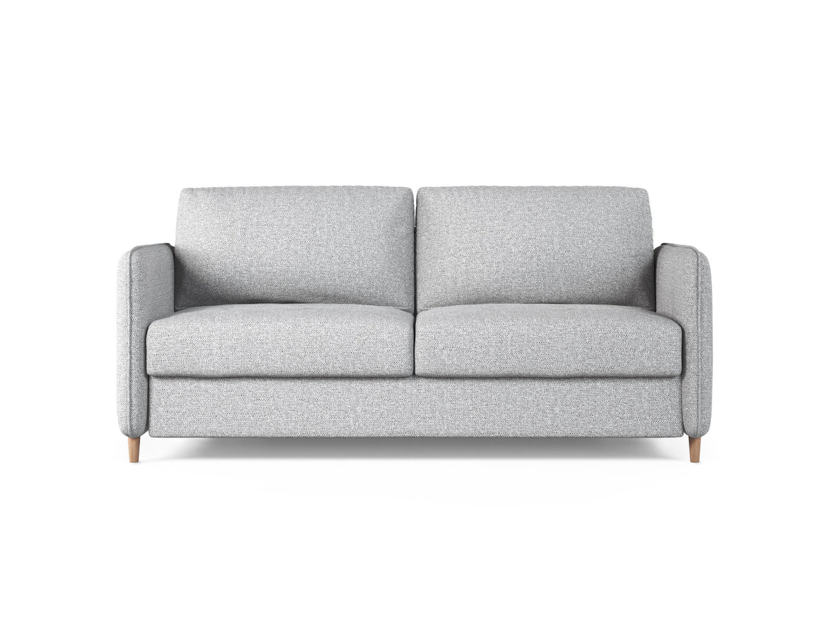 3-Sitzer Sofa mit Schlaffunktion Simo in Light Grey-Babel präsentiert im Onlineshop von KAQTU Design AG. Bettsofa ist von Micadoni
