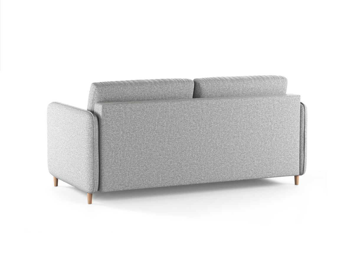 3-Sitzer Sofa mit Schlaffunktion Simo in Light Grey-Babel präsentiert im Onlineshop von KAQTU Design AG. Bettsofa ist von Micadoni