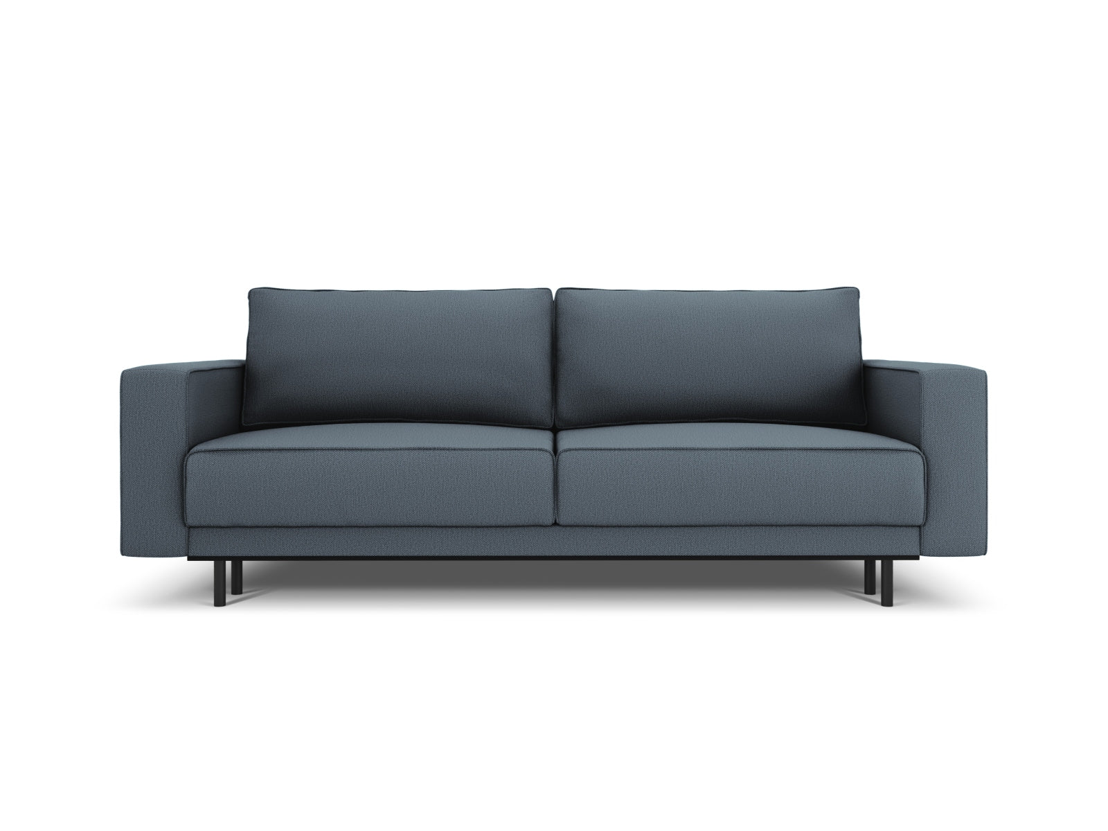 Caro Sofa mit Schlaffunktion und Stauraum 3 Sitzer in Blue präsentiert im Onlineshop von KAQTU Design AG. Bettsofa ist von Micadoni