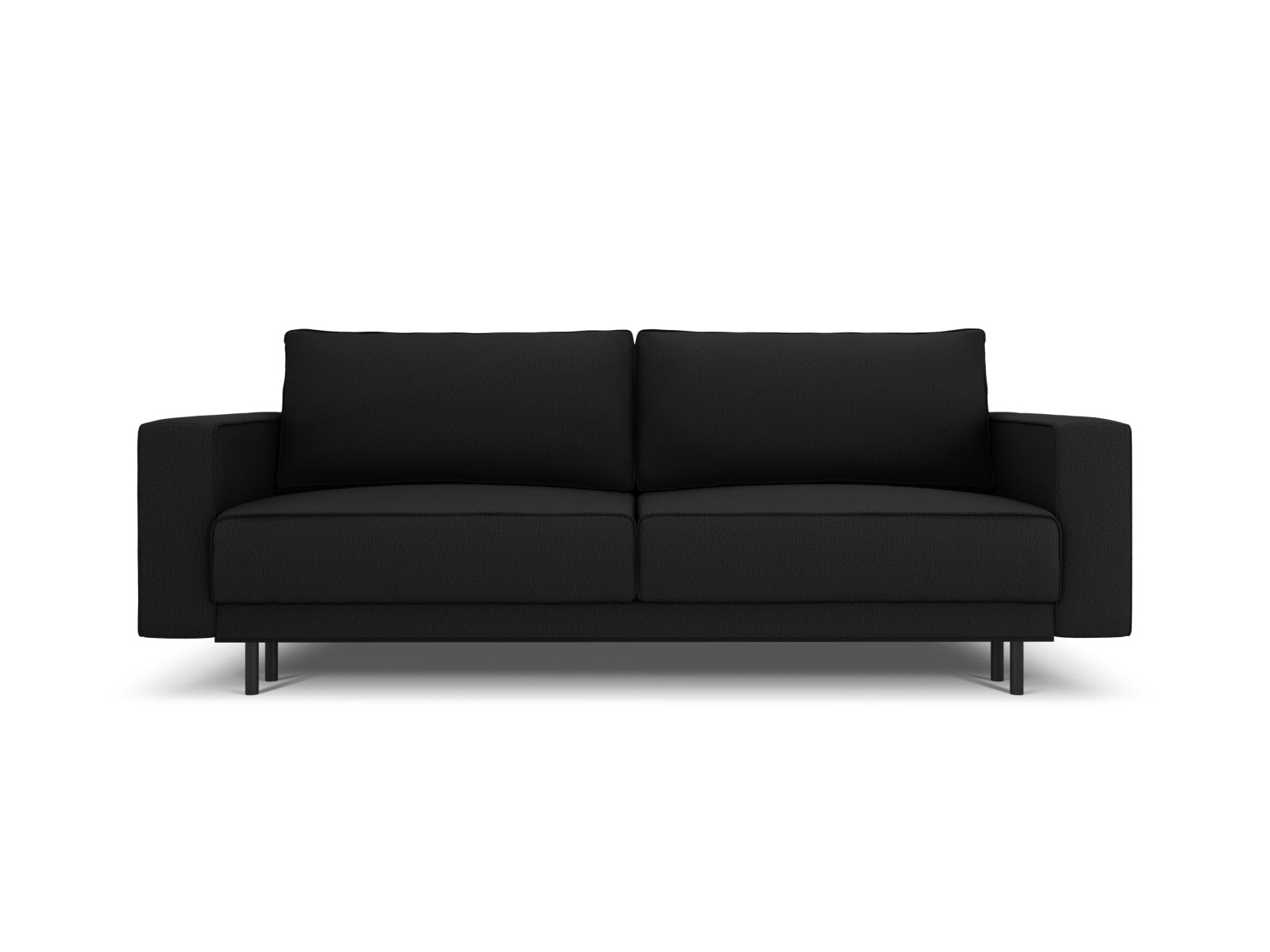 Caro Sofa mit Schlaffunktion und Stauraum 3 Sitzer in Black präsentiert im Onlineshop von KAQTU Design AG. Bettsofa ist von Micadoni