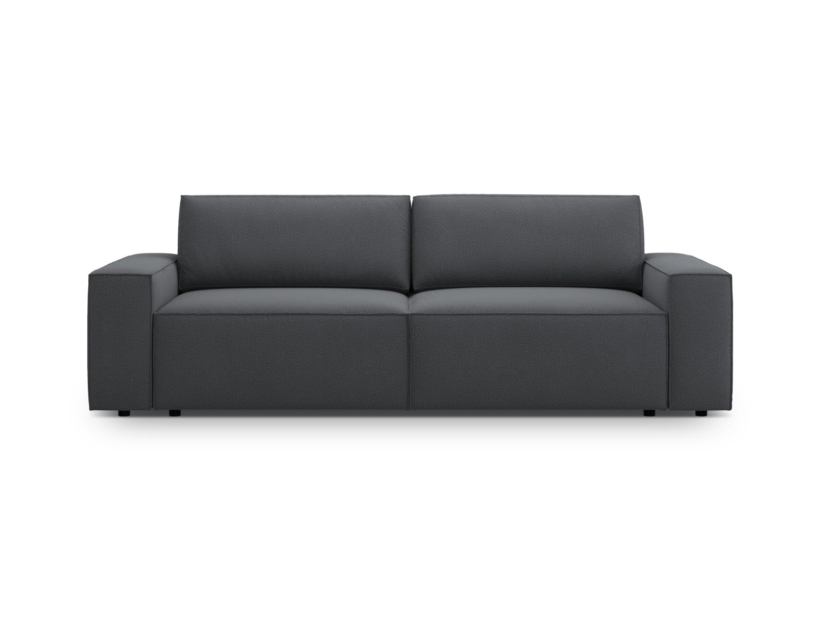 Jodie Sofa mit Schlaffunktion und Stauraumbox 3 Sitzer in Dark Grey-Megan präsentiert im Onlineshop von KAQTU Design AG. Bettsofa ist von Micadoni
