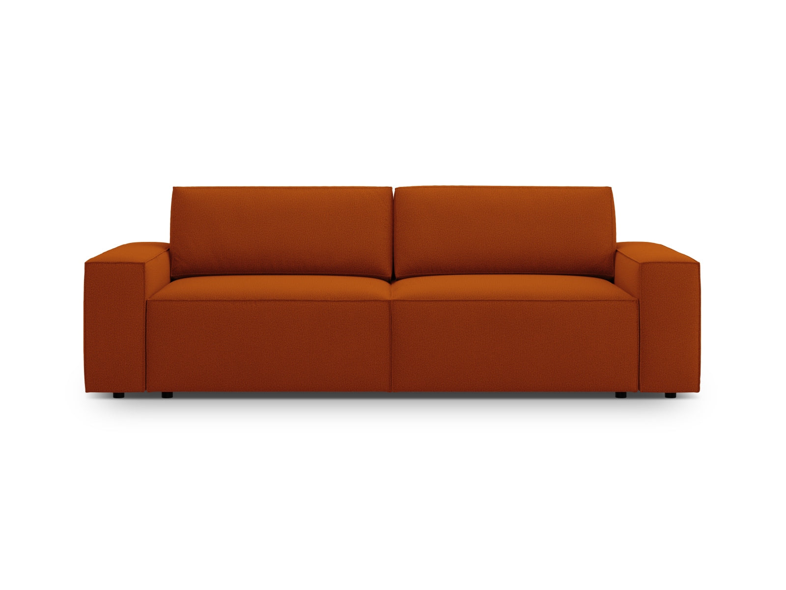 Jodie Sofa mit Schlaffunktion und Stauraumbox 3 Sitzer in Terracotta präsentiert im Onlineshop von KAQTU Design AG. Bett ist von Micadoni