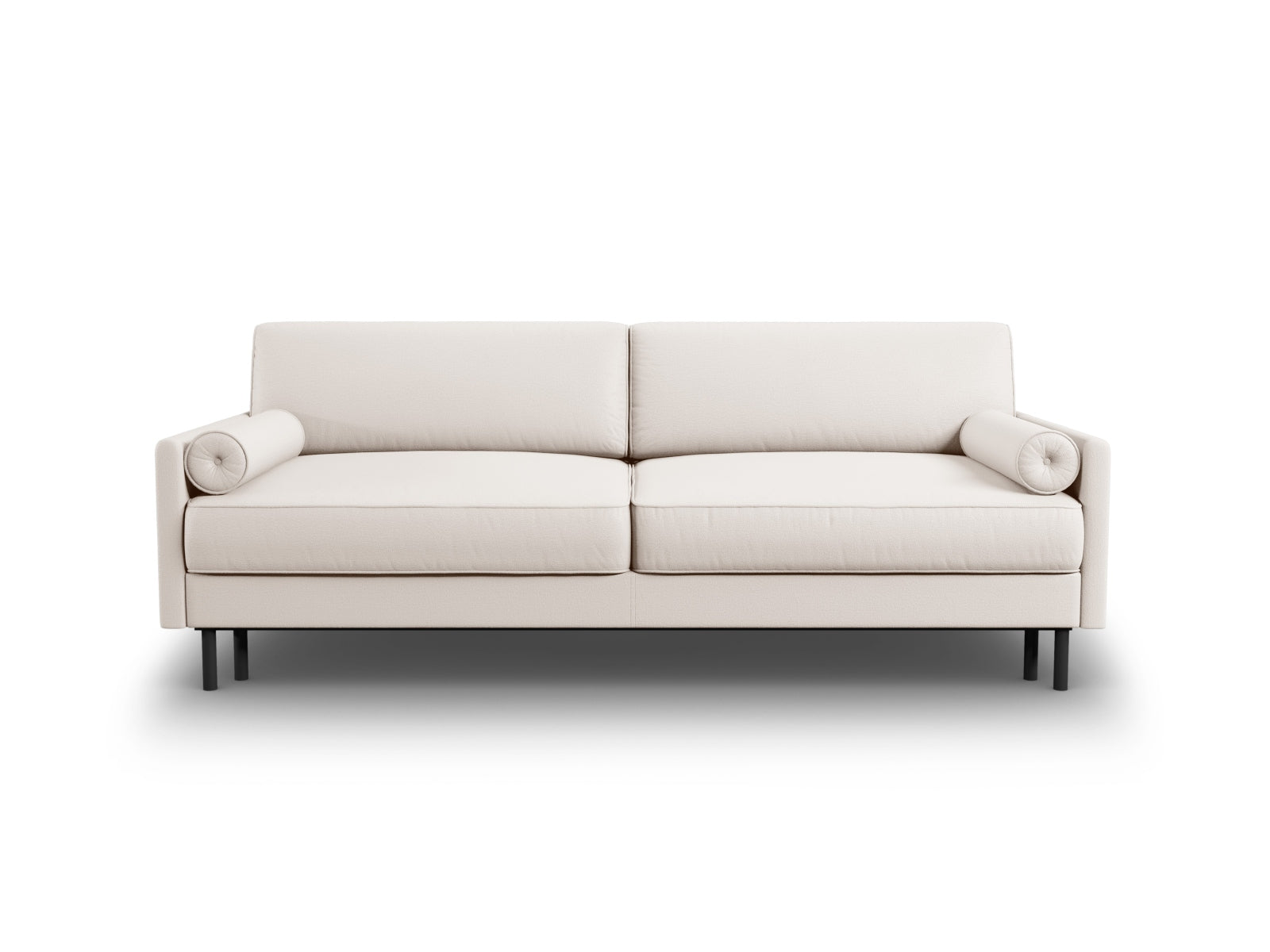 Scott Sofa mit Schlaffunktion und Stauraum 3 Sitzer in Light Beige-Megan präsentiert im Onlineshop von KAQTU Design AG. Bettsofa ist von Micadoni
