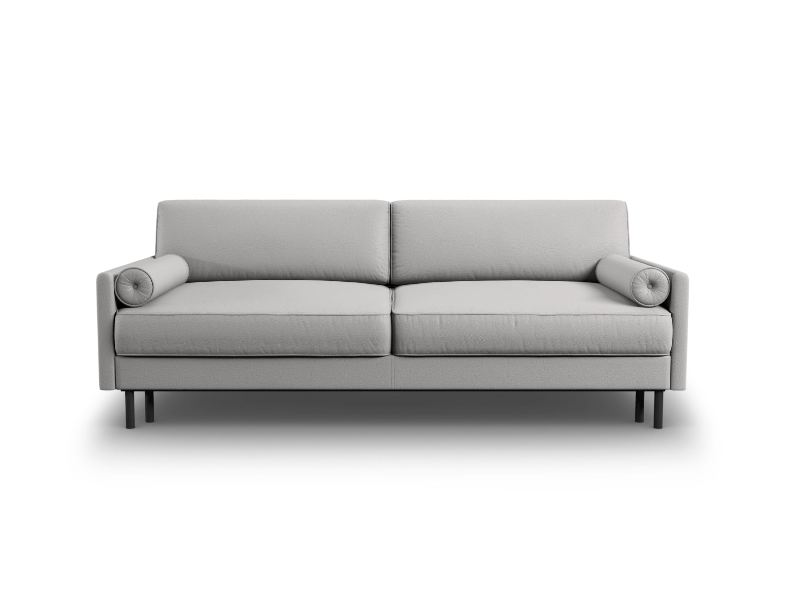 Scott Sofa mit Schlaffunktion und Stauraum 3 Sitzer in Light Grey-Megan präsentiert im Onlineshop von KAQTU Design AG. Bettsofa ist von Micadoni