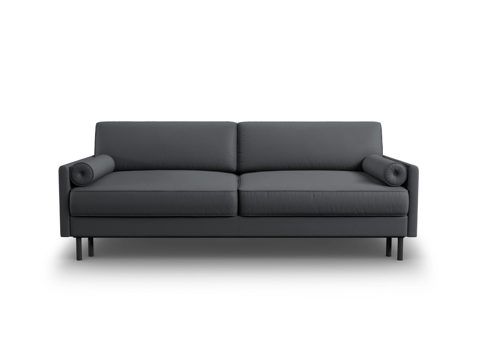 Scott Sofa mit Schlaffunktion und Stauraum 3 Sitzer in Dark Grey-Megan präsentiert im Onlineshop von KAQTU Design AG. Bettsofa ist von Micadoni