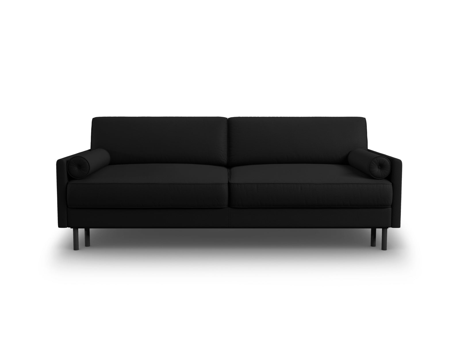 Scott Sofa mit Schlaffunktion und Stauraum 3 Sitzer in Black präsentiert im Onlineshop von KAQTU Design AG. Bettsofa ist von Micadoni