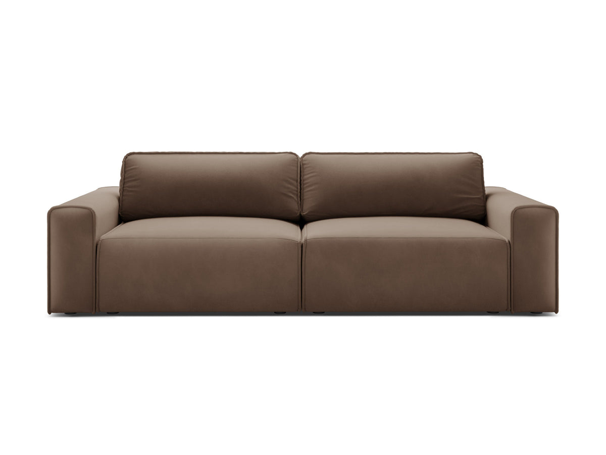 3-Sitzer Sofa Victor mit Schlaffunktion und Stauraum in Chocolate-Paris präsentiert im Onlineshop von KAQTU Design AG. Bettsofa ist von Micadoni