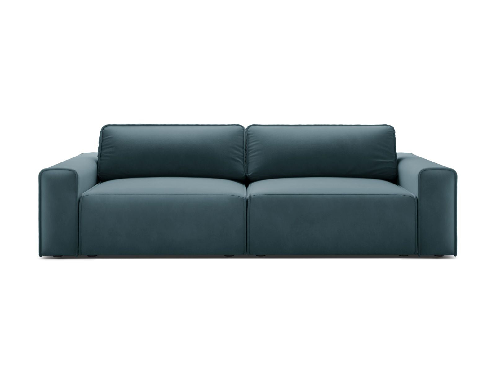 3-Sitzer Sofa Victor mit Schlaffunktion und Stauraum in Blue-Paris präsentiert im Onlineshop von KAQTU Design AG. Bettsofa ist von Micadoni