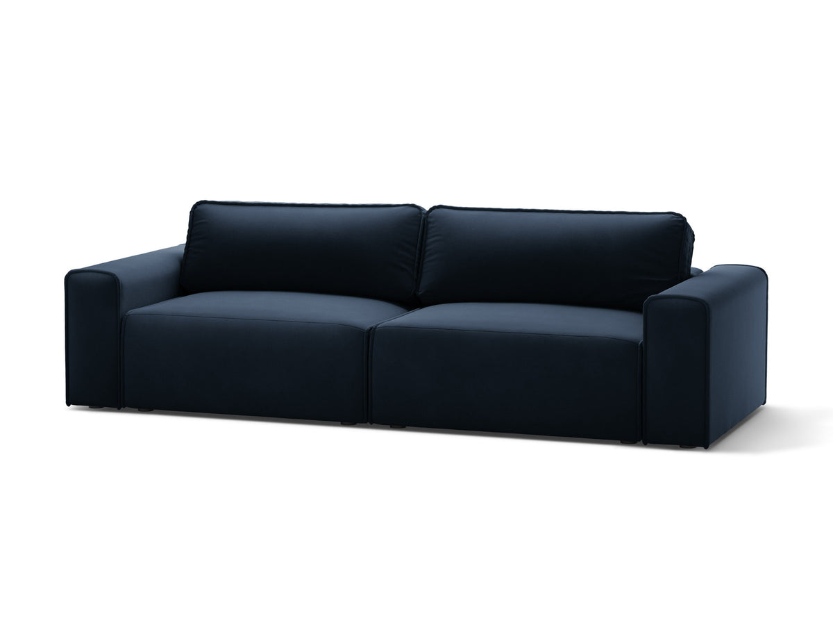 3-Sitzer Sofa Victor mit Schlaffunktion und Stauraum in Dark Blue-Paris präsentiert im Onlineshop von KAQTU Design AG. Bettsofa ist von Micadoni