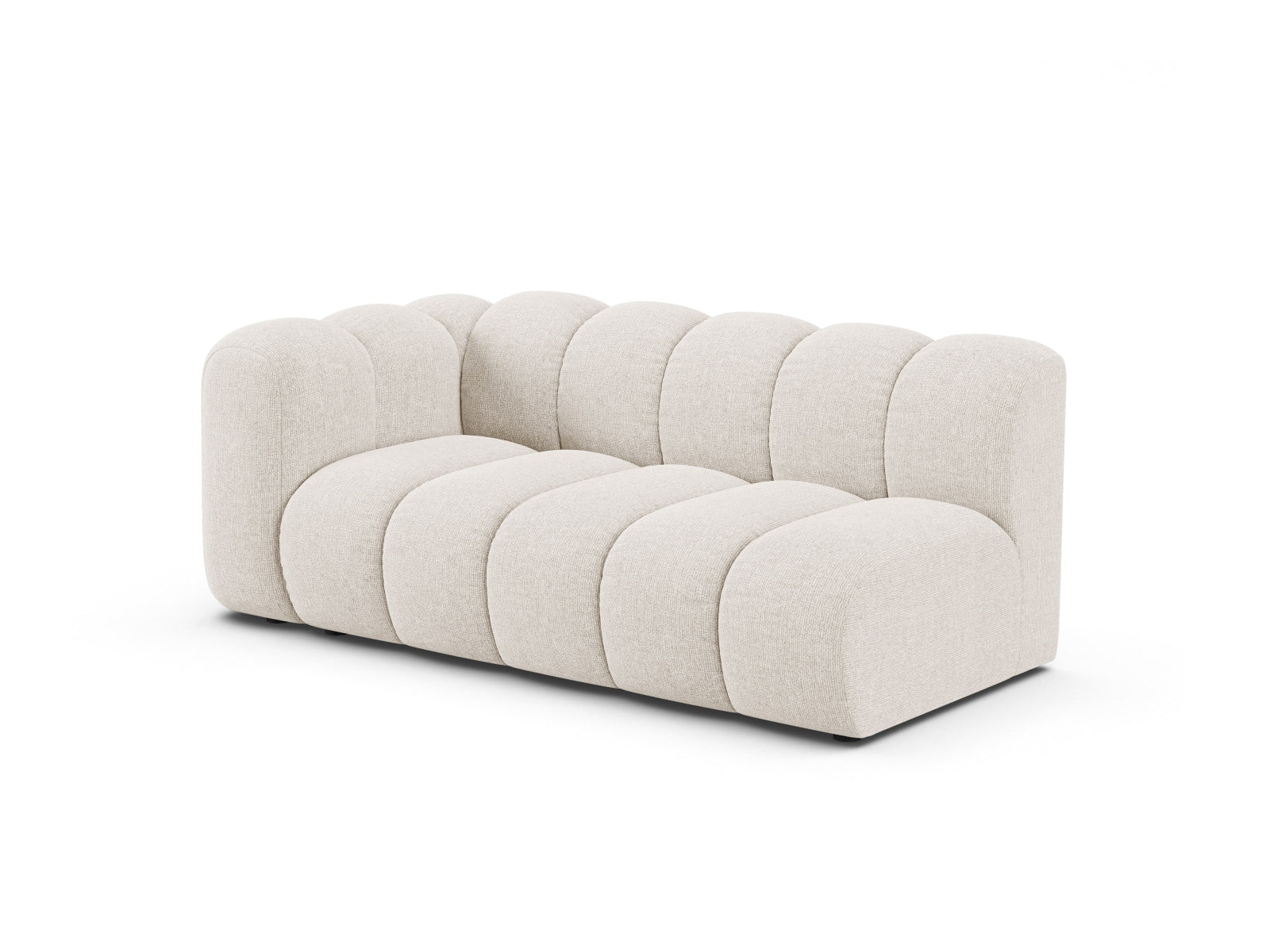 Elegantes Lupine 3-Sitzer Sofa in Light Beige-Eden, ideal für moderne Wohnräume. Flexibles, modulares Design von Micadoni.