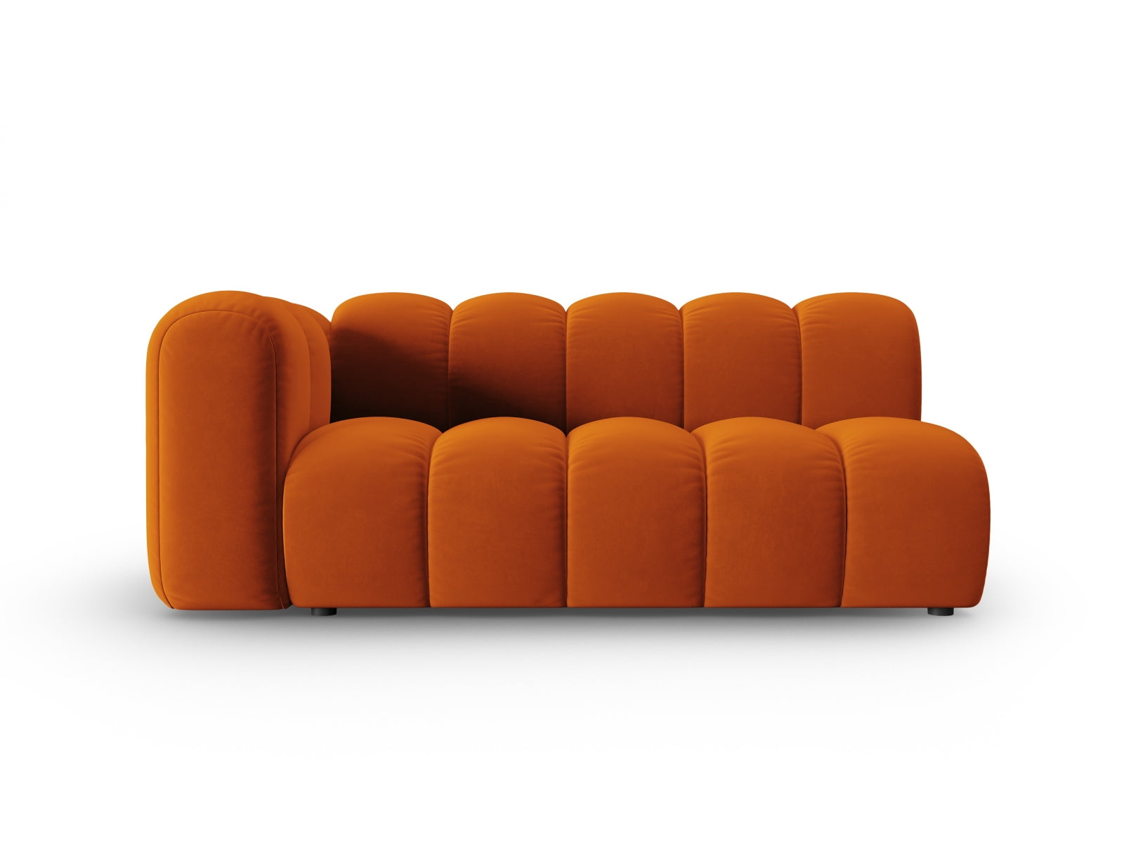 Lupine Velour links Modular Sofa 3 Sitzer in Terracotta präsentiert im Onlineshop von KAQTU Design AG. Modulares Sofa ist von Micadoni
