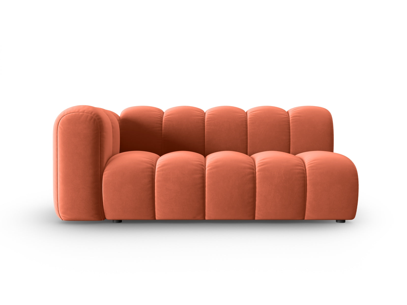 Lupine Velour links Modular Sofa 3 Sitzer in Coral-Salvador präsentiert im Onlineshop von KAQTU Design AG. Modulares Sofa ist von Micadoni