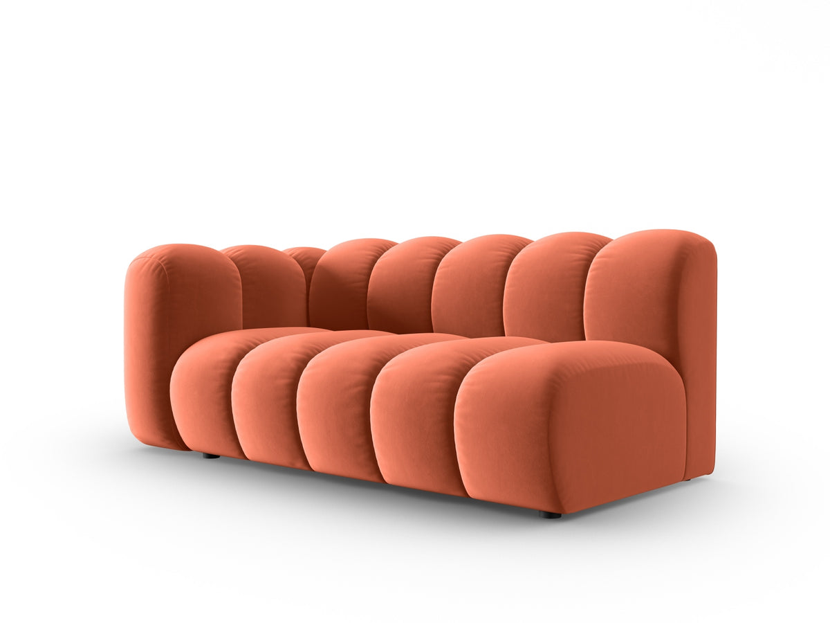 Lupine Velour links Modular Sofa 3 Sitzer in Coral-Salvador präsentiert im Onlineshop von KAQTU Design AG. Modulares Sofa ist von Micadoni