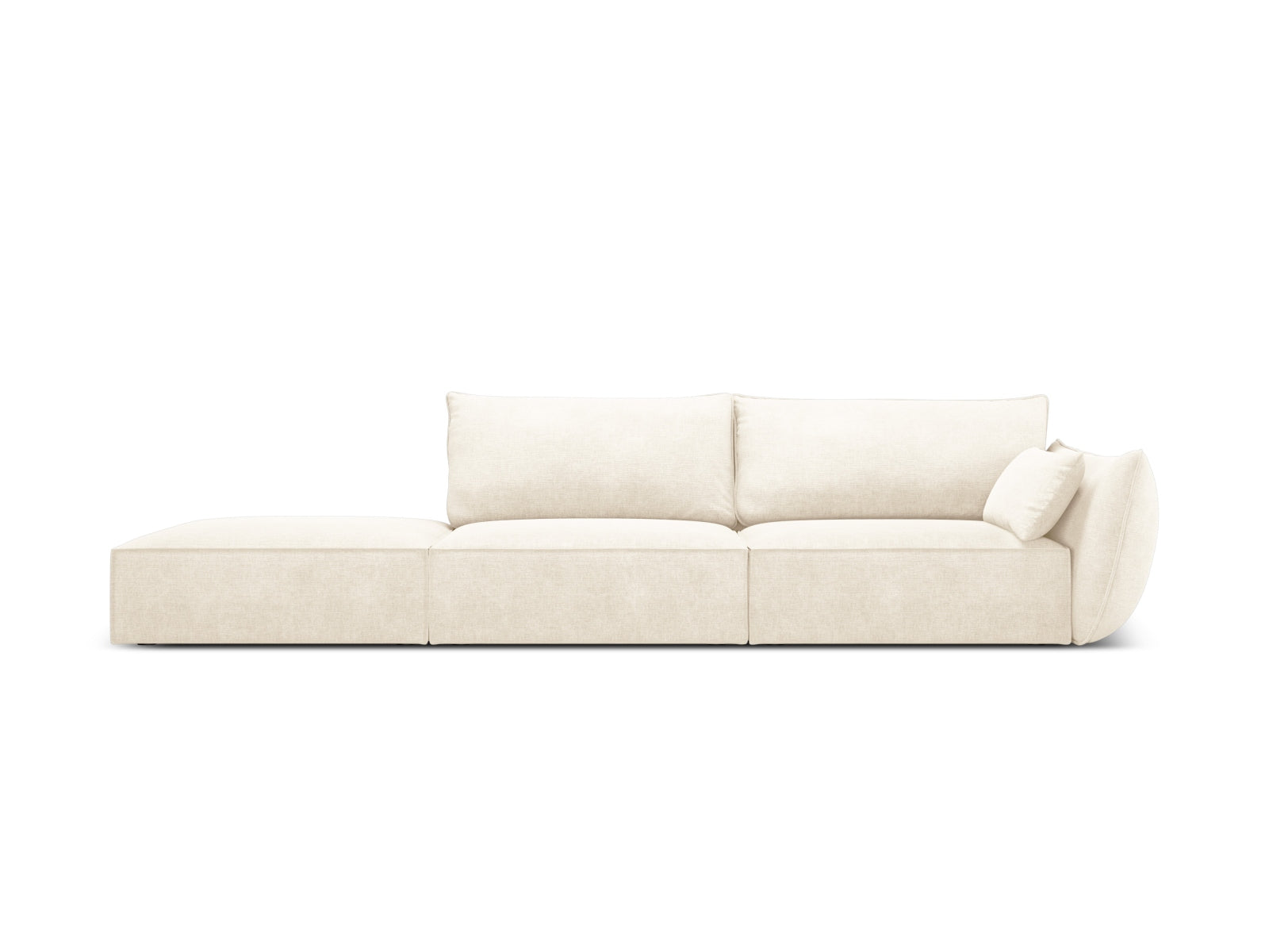 Kaelle Sofa links 4 Sitzer in Light Beige präsentiert im Onlineshop von KAQTU Design AG. L-Sofa links ist von Micadoni