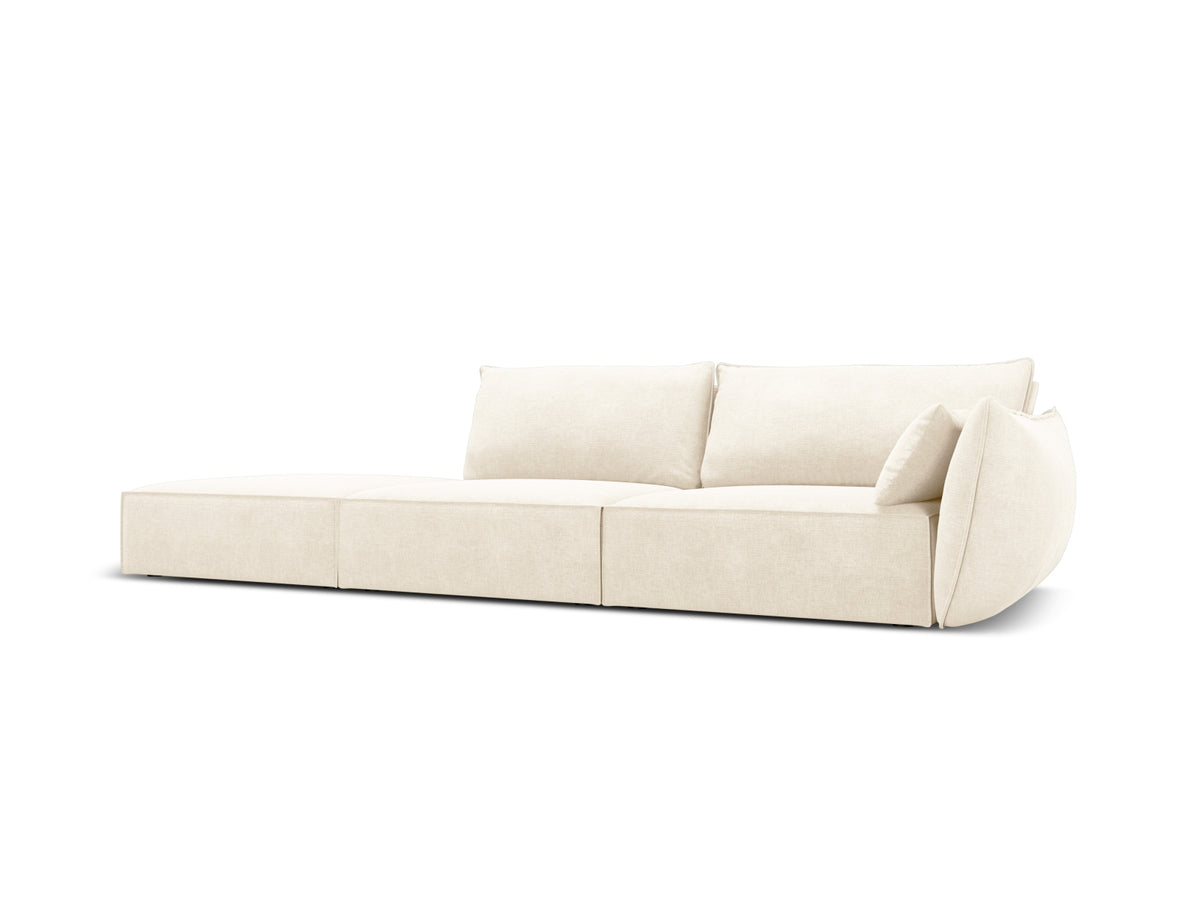 Kaelle Sofa links 4 Sitzer in Light Beige-Over The Horizon präsentiert im Onlineshop von KAQTU Design AG. L-Sofa links ist von Micadoni