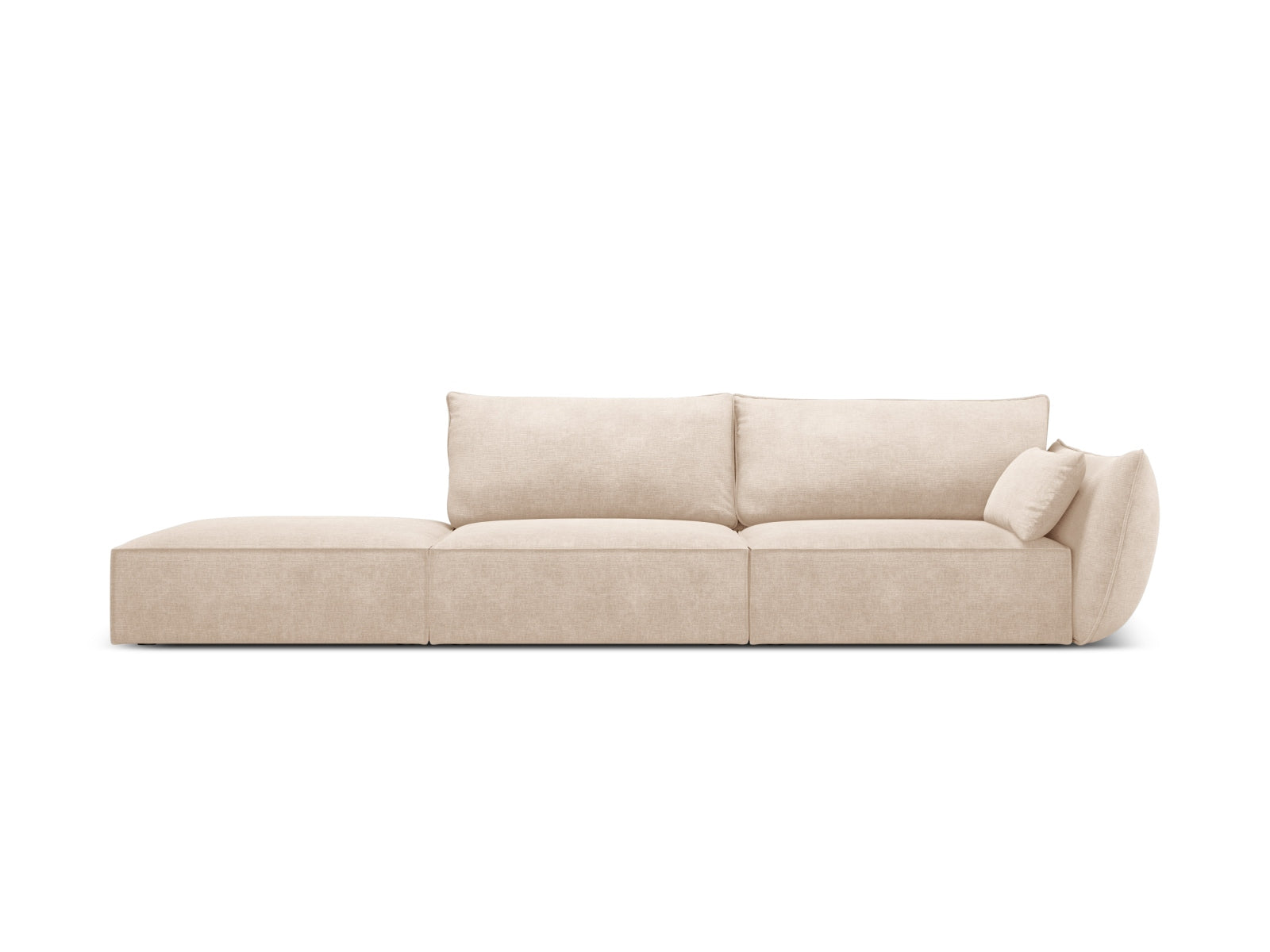 Kaelle Sofa links 4 Sitzer in Beige präsentiert im Onlineshop von KAQTU Design AG. L-Sofa links ist von Micadoni