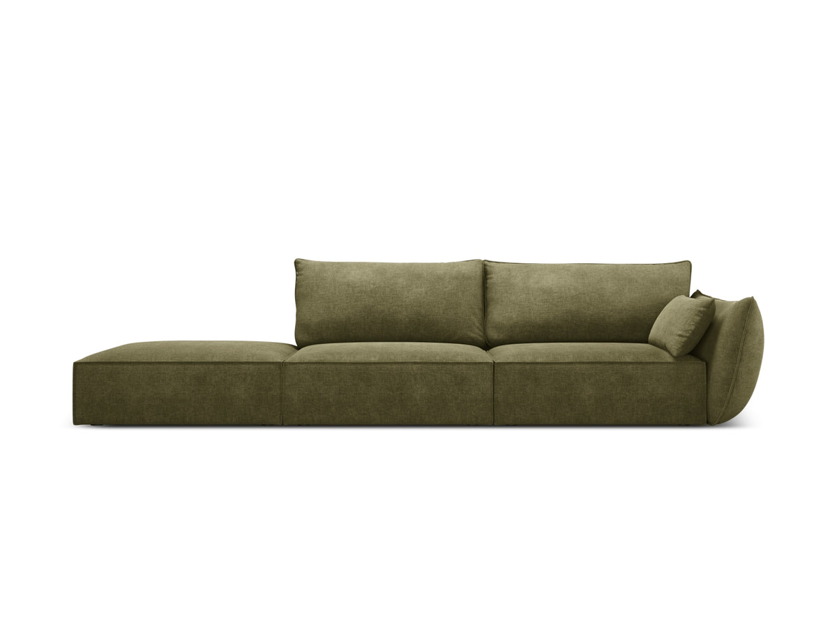 Kaelle Sofa links 4 Sitzer in Green-Over The Horizon präsentiert im Onlineshop von KAQTU Design AG. L-Sofa links ist von Micadoni