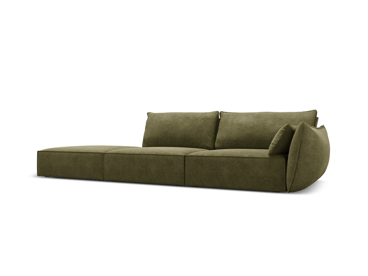 Kaelle Sofa links 4 Sitzer in Green-Over The Horizon präsentiert im Onlineshop von KAQTU Design AG. L-Sofa links ist von Micadoni